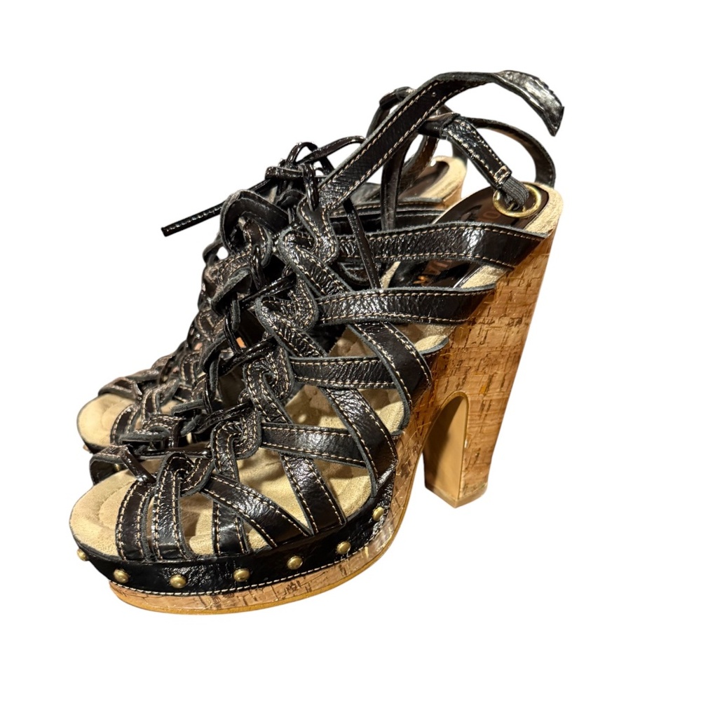 Colin Stuart Platform Cork Sandals - image 7